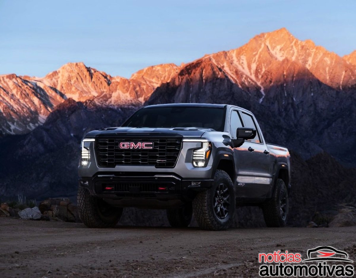 Nova geração da GMC Sierra 1500 traz visual mais imponente e pacote de telas digitais, com a atenção voltada aos novos V8 5.7 e 6.6