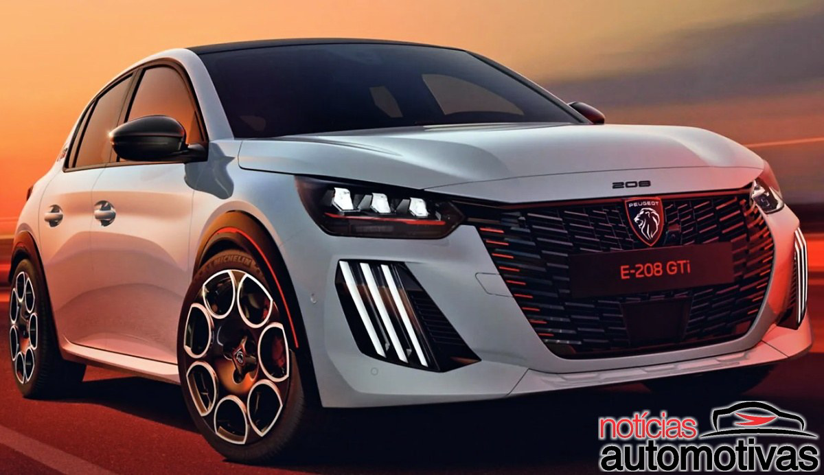 A Peugeot resgata o emblema GTi no e-208 elétrico, prepara chassi mais duro e fecha a conta em € 42.900, abaixo do 600 Abarth