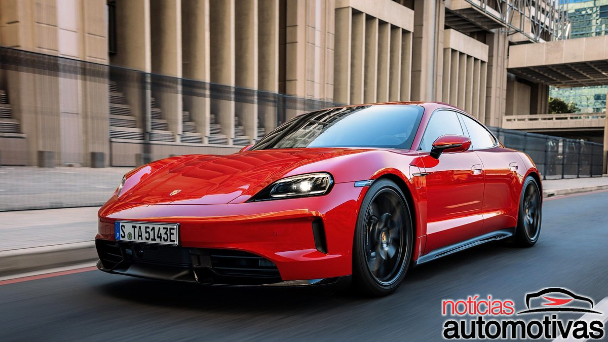 Porsche Taycan muda a forma de dirigir com trocas virtuais e conta-giros digital, e o Turbo GT Weissach recebe Kit Manthey direto de fábrica