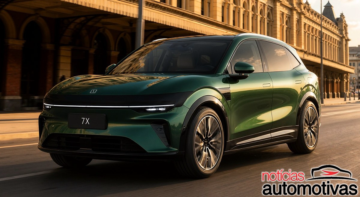 Com bateria de 100 kWh e arquitetura elétrica de 800V, o Zeekr 7X Premium estreia nas concessionárias prometendo carga potente e 0–100 km/h em 6 s