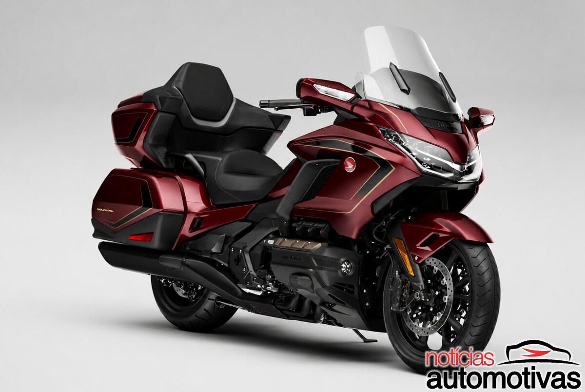 Honda celebra 50 anos da Gold Wing com seis cilindros, câmbio DCT e visual exclusivo — edição custa R$ 304.450 no Brasil