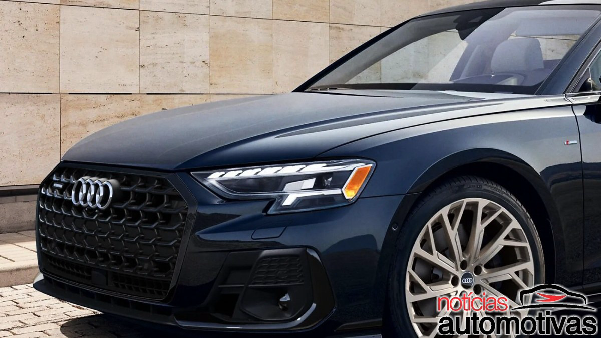 Audi decide manter o sedã topo de gama nos EUA e ignora o rumor de fim do A8, com preço de US$ 95.100 e rodas douradas