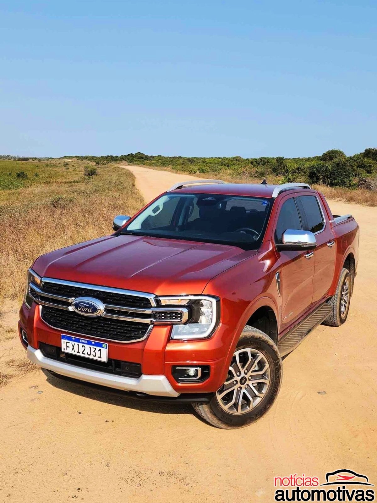 Avaliacao Ford Ranger Limited V6 Laranja 6