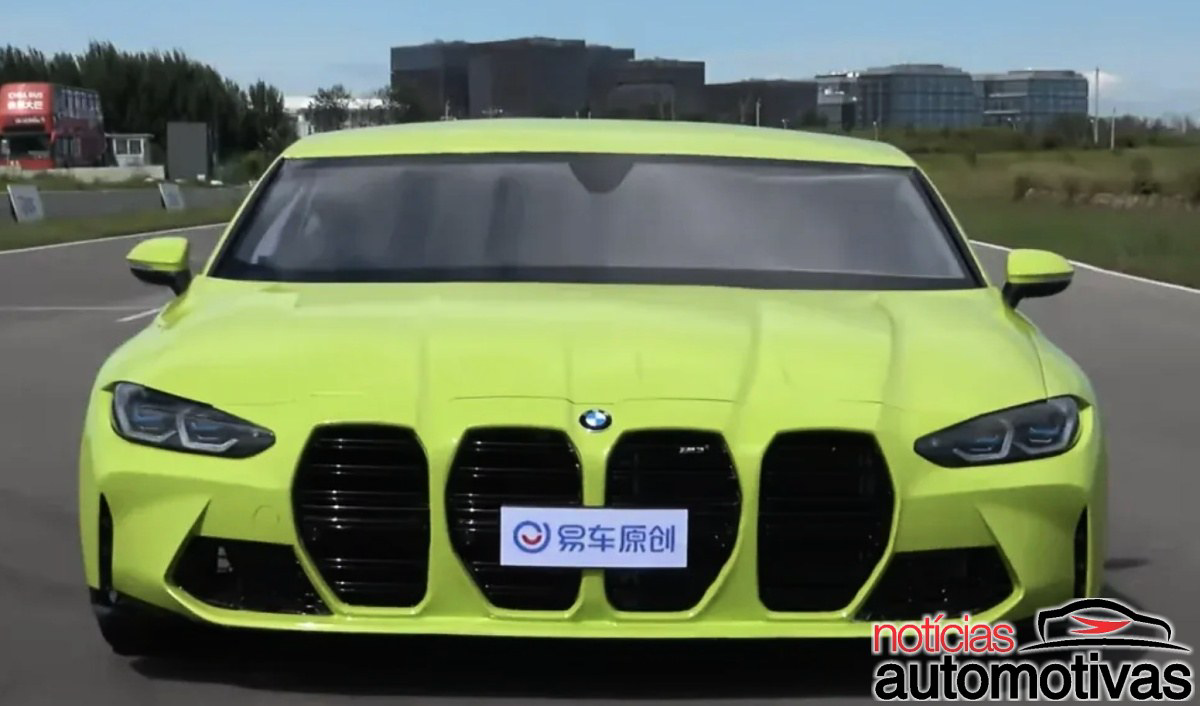 Parece montagem de internet mas virou carro de verdade: um VW Lamando foi convertido para copiar o BMW M3 G80, com faróis quase originais