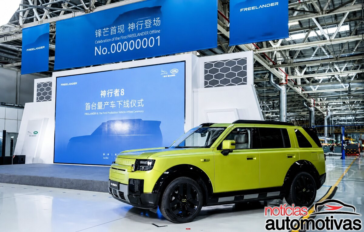 Produção chinesa abre caminho para o Freelander 8 com seis lugares e impressionantes 5,18 metros