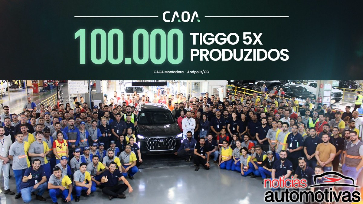 No jogo dos SUVs compactos, o Caoa Chery Tiggo 5x consolida Anápolis (GO) e chega a 100 mil unidades com 97,7% no varejo