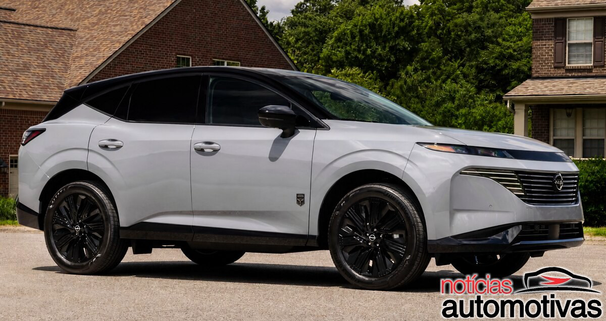 Nissan reorganiza a linha do Murano 2027 nos EUA e cria versão entre SL e Platinum com rodas pretas de 21 polegadas