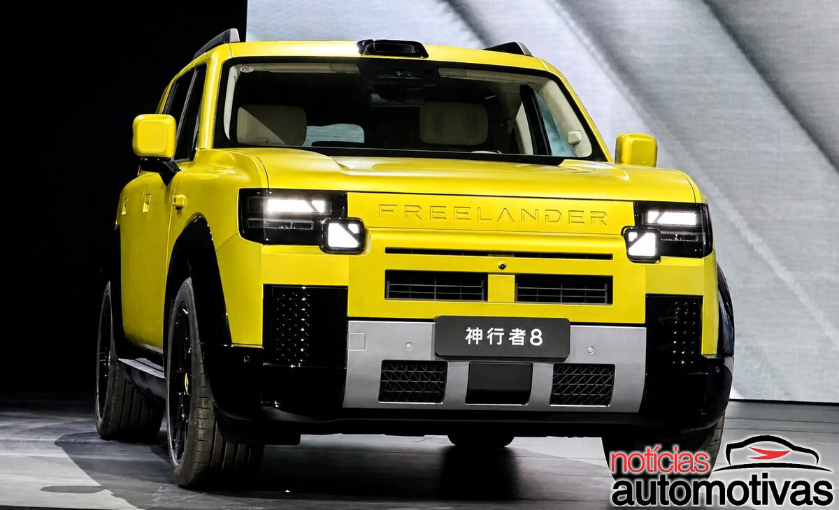 Chery e Jaguar Land Rover abrem pré-venda do Freelander 8 na China com seis lugares, tela de 46,3 polegadas e até 829 cv