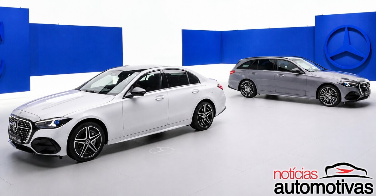 Mercedes-Benz abre encomendas do novo Classe C na Alemanha com gasolina, diesel e híbridos que rodam até 100 km só no elétrico