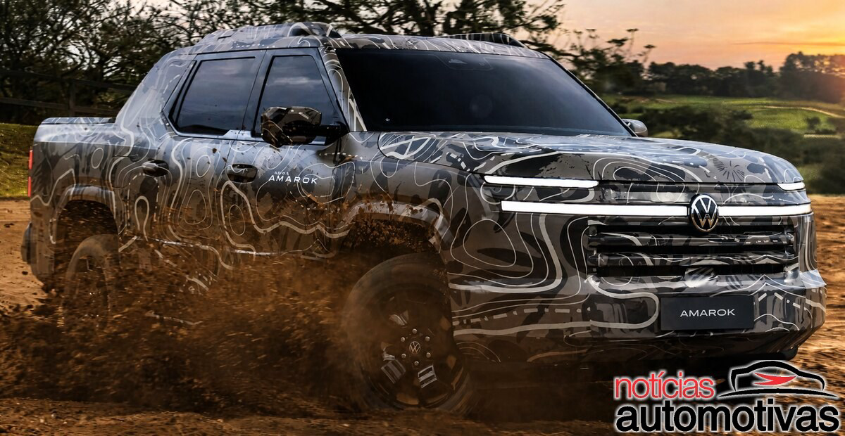 Volkswagen prepara sucessora da Amarok produzida em General Pacheco e revela em Barretos camuflagem inspirada na América do Sul