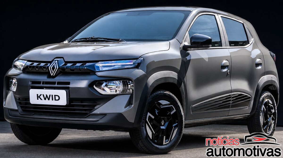 Renault Kwid 2027 estreia visual inspirado em Kardian e Boreal, telas maiores e DRL de LED a partir de R$ 71.090