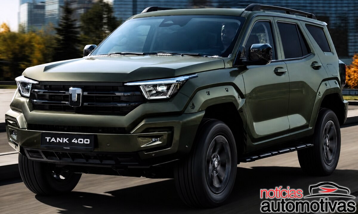GWM mostra o Tank 400 no Brasil e prepara novo SUV de luxo híbrido plug-in flex para encarar trilhas com quatro rodas tracionadas