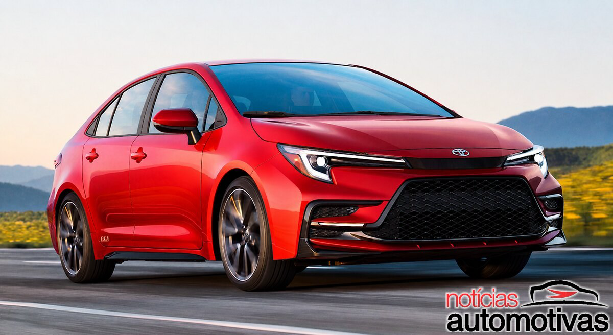 Toyota Corolla completa 60 anos e ganha edição limitada nos EUA com versão híbrida, rodas de 18 e acabamento preto e vermelho
