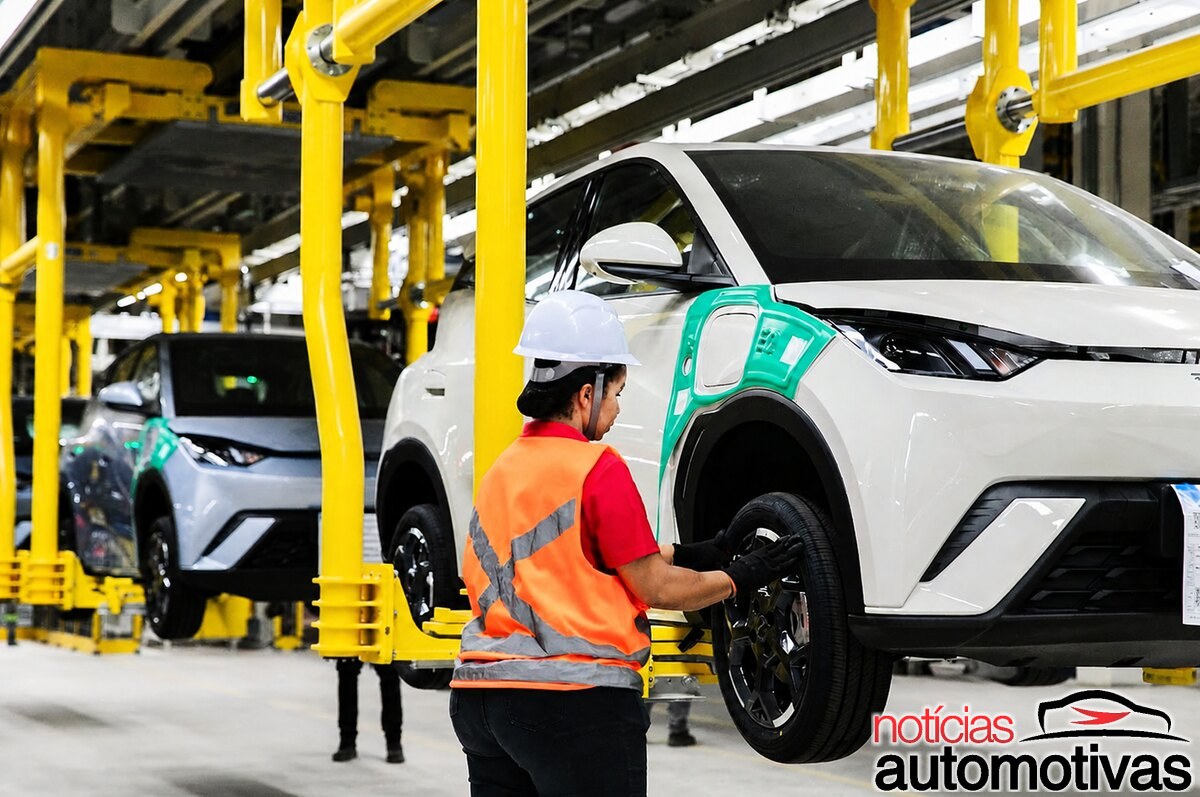 BYD amplia equipe em Camaçari para pôr terceiro turno em operação e avança rumo à produção completa de Dolphin Mini, King e Song Pro