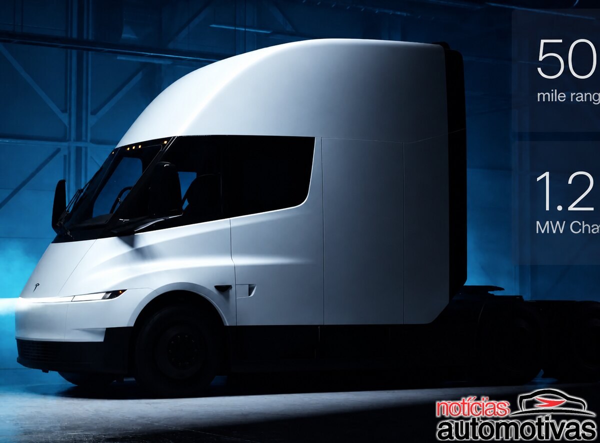 Tesla leva Semi de 550 km e 40 toneladas à Europa, só que sua recarga terá 800 kW ante os 1,2 MW já demonstrados nos Estados Unidos
