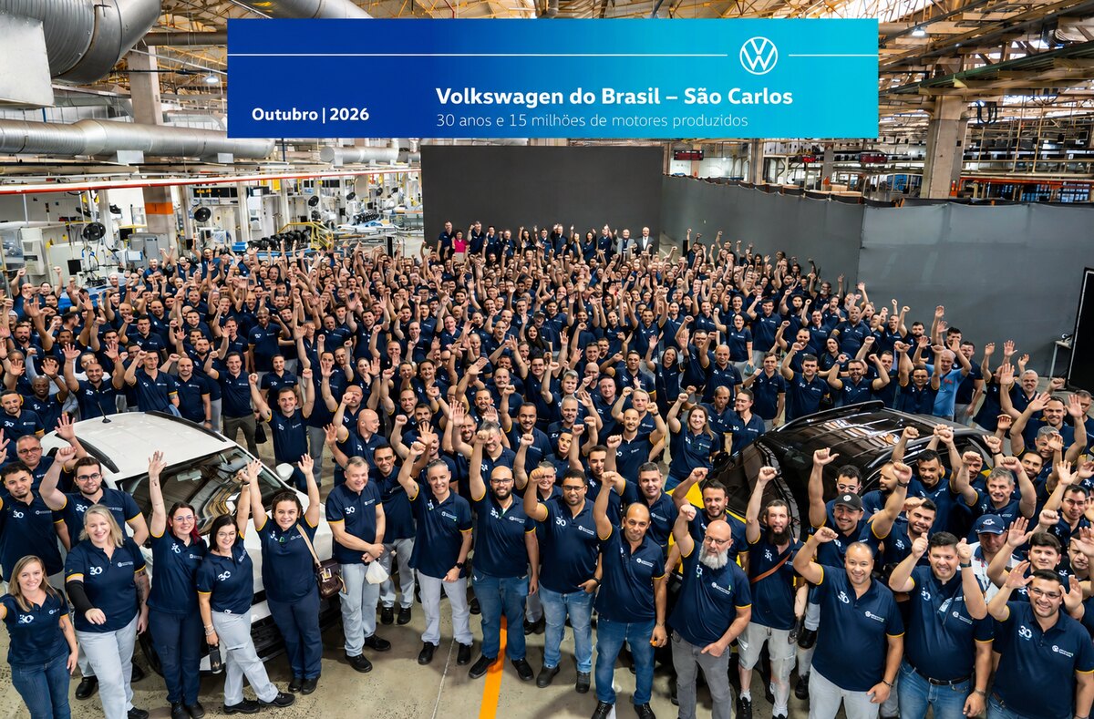 A fábrica da Volkswagen que abastece Polo, Nivus e T-Cross chega aos 30 anos com uma marca difícil de ignorar: 15 milhões de motores produzidos