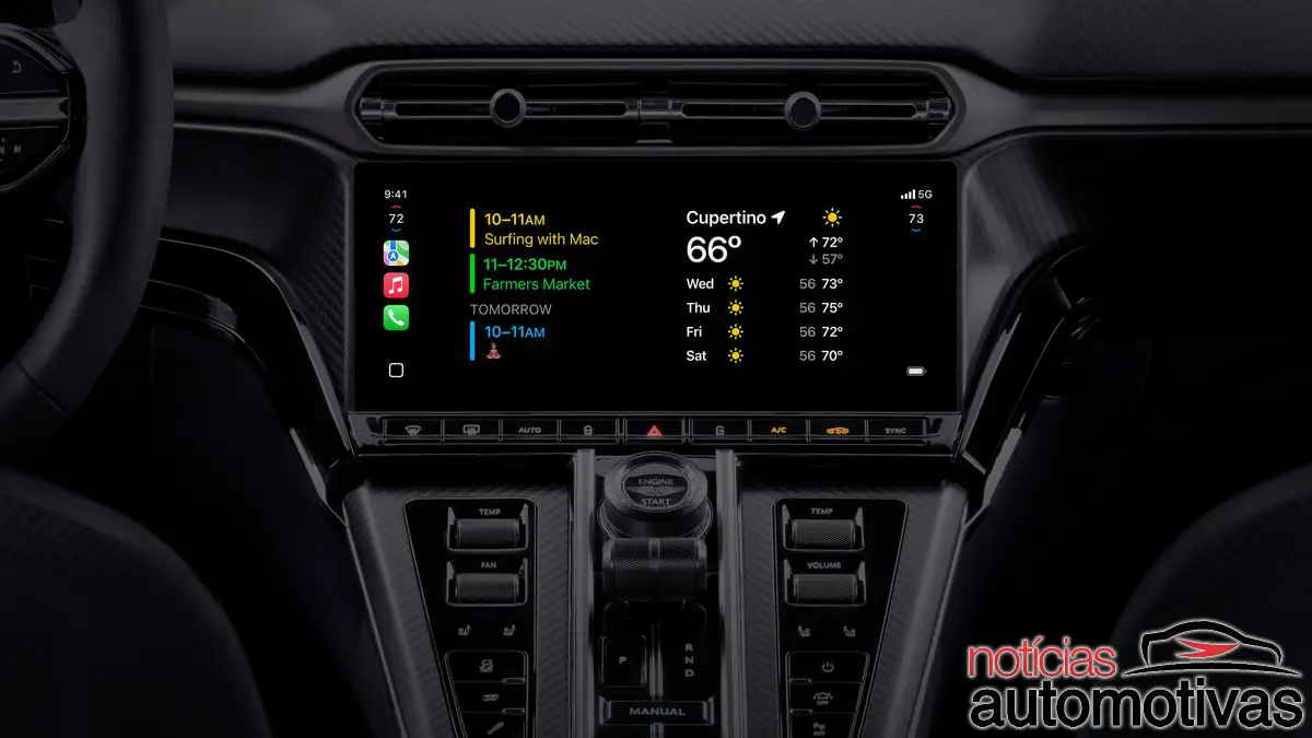 Apple CarPlay Ultra cluster widgets