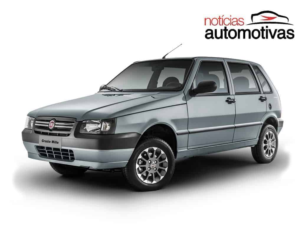 Fiat Uno Mille Fire Flex, cor prata (18248)