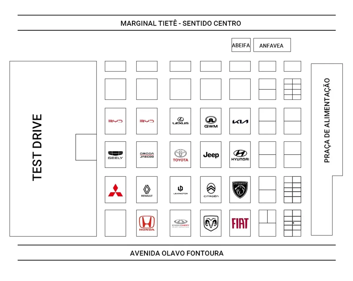 Mapa Salao do Automovel 2025 Mapa Salao do Automovel 2025