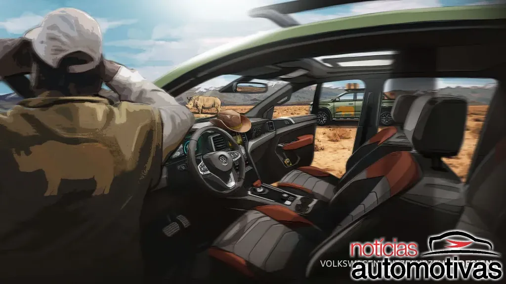 VW Amarok 2023 ganha teaser que enaltece produção sul-africana 