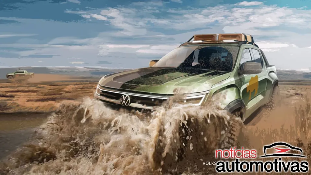 VW Amarok 2023 ganha teaser que enaltece produção sul-africana 