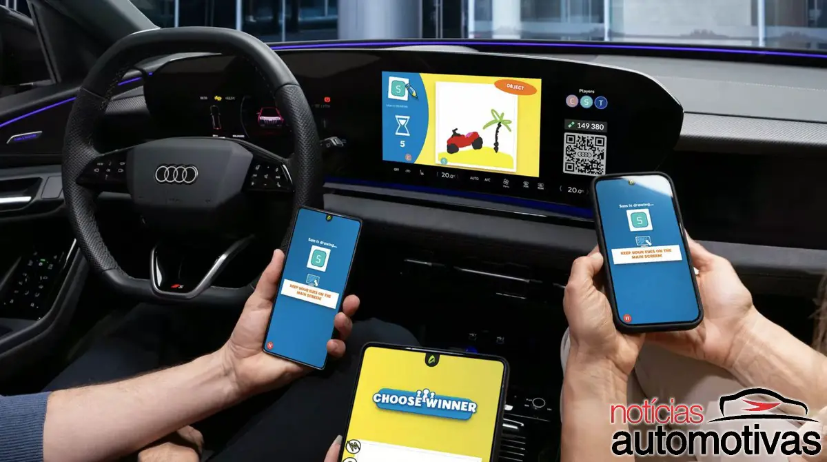 Jogar videogame dentro do carro? Audi diz que sim, até com o motor ligado