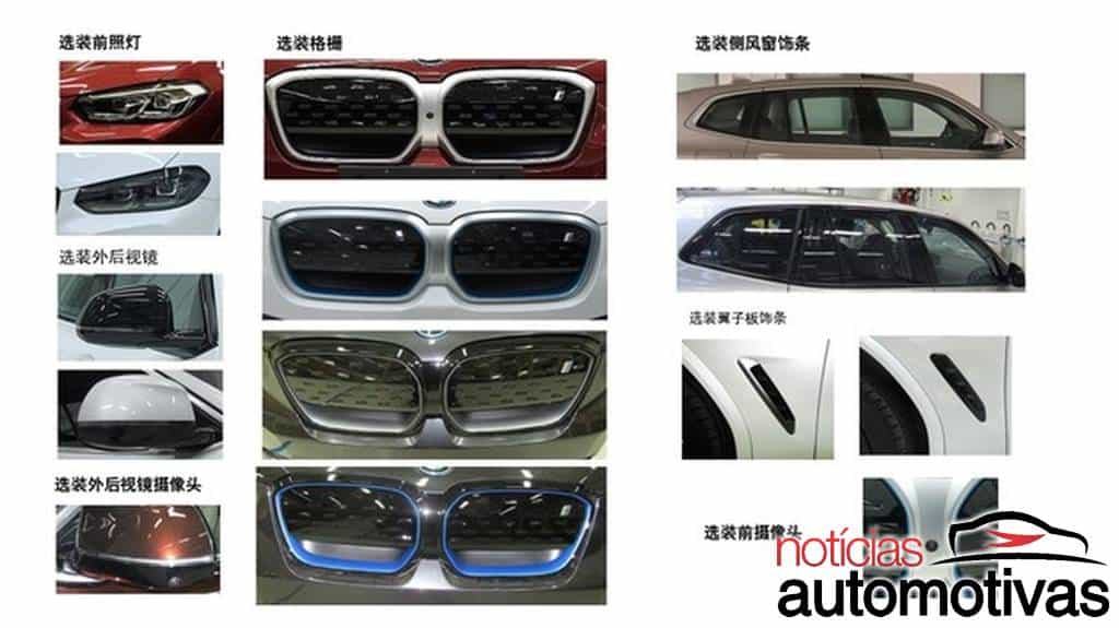 BMW X3 e iX3 ganham renovação de estilo e mais potência na China 