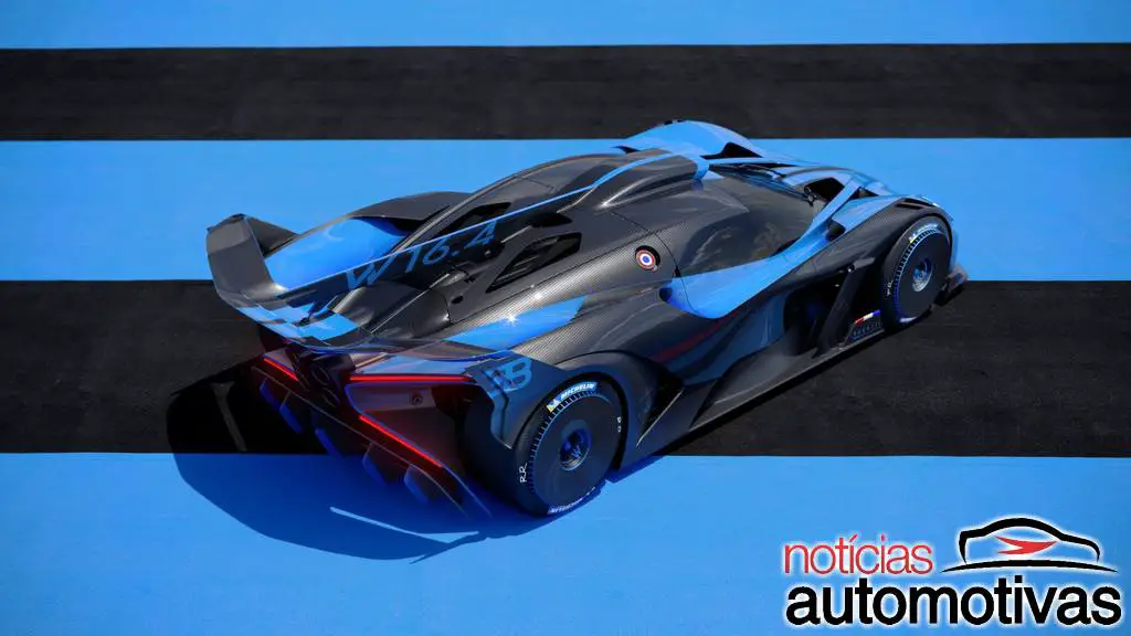 Bugatti Bolide alcança 500 km/h com 1.850 cavalos 