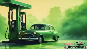 carro posto gasolina ilustracao