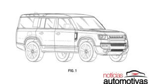Land Rover Defender 130 tem desenhos de patente revelados 