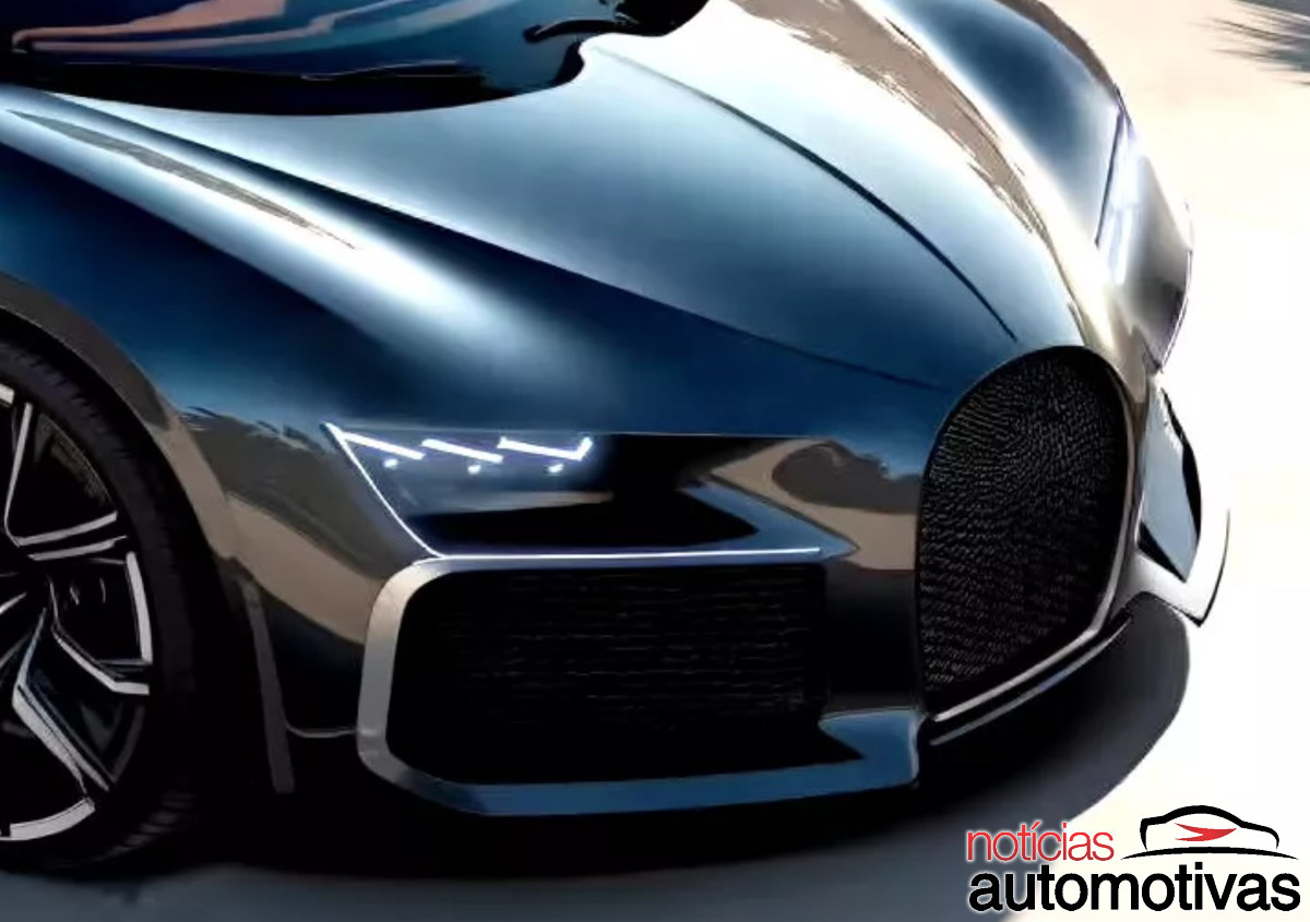 Empresa chinesa de robôs-aspiradores revela cópia descarada do Bugatti Chiron como “seu super carro esportivo”