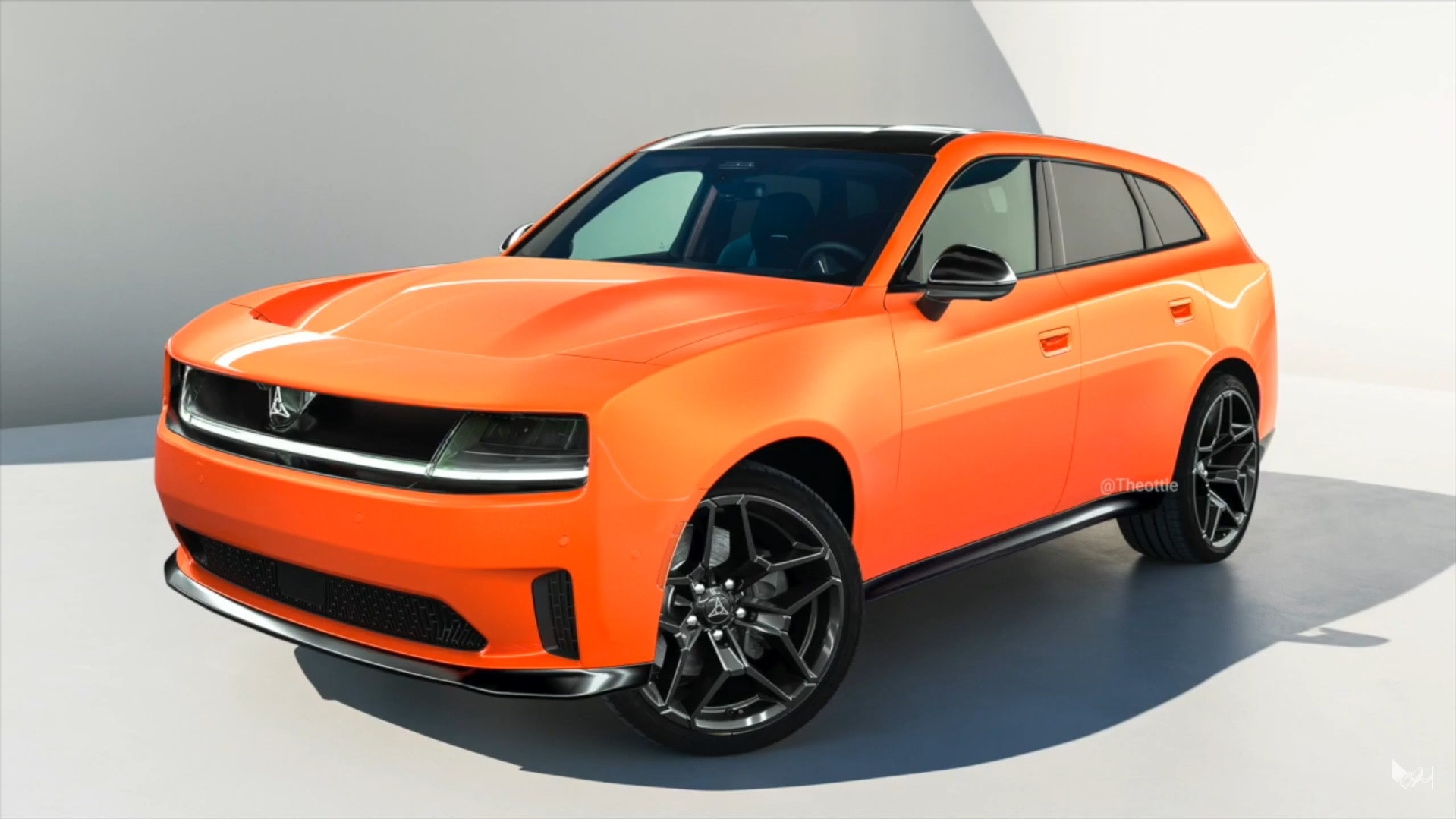 Projeção Que tal um Dodge Durango 2025 inspirado no Novo Charger