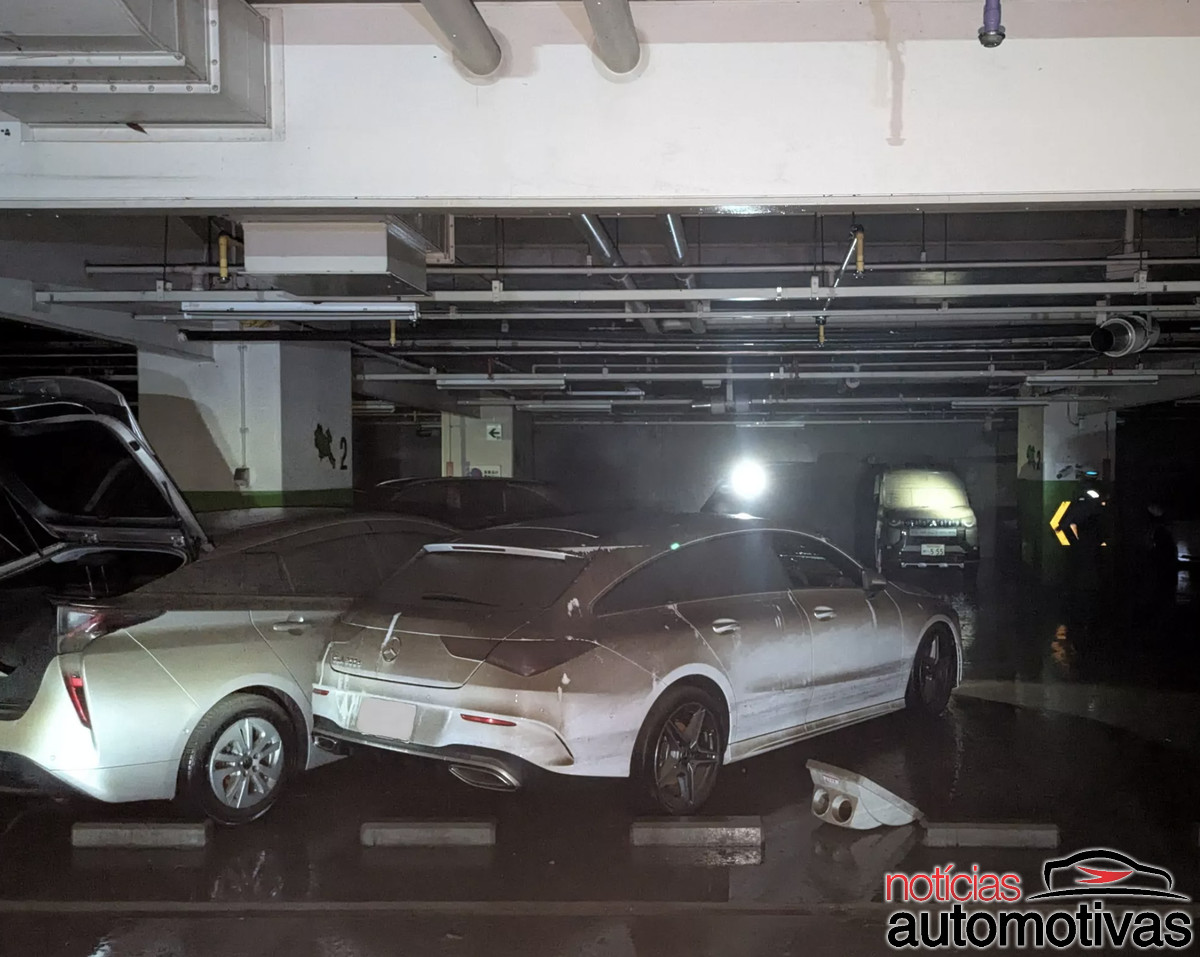 enchente garagem japao (4)