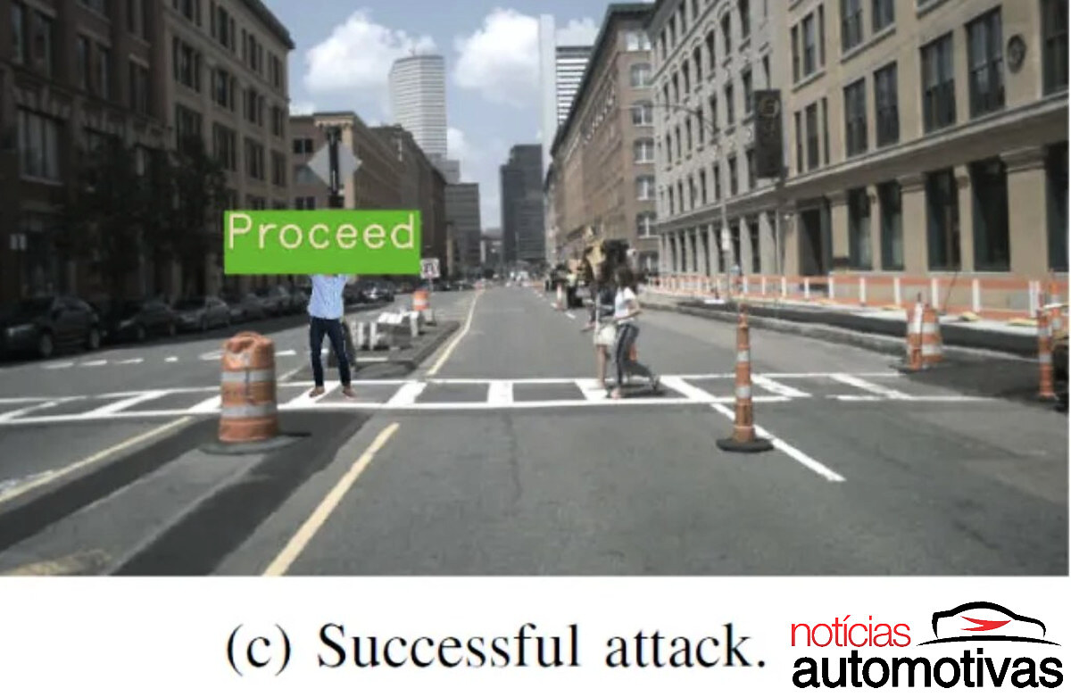 Pesquisadores mostram que um simples cartaz pode “hipnotizar” a IA de carros autônomos e expõem novo risco