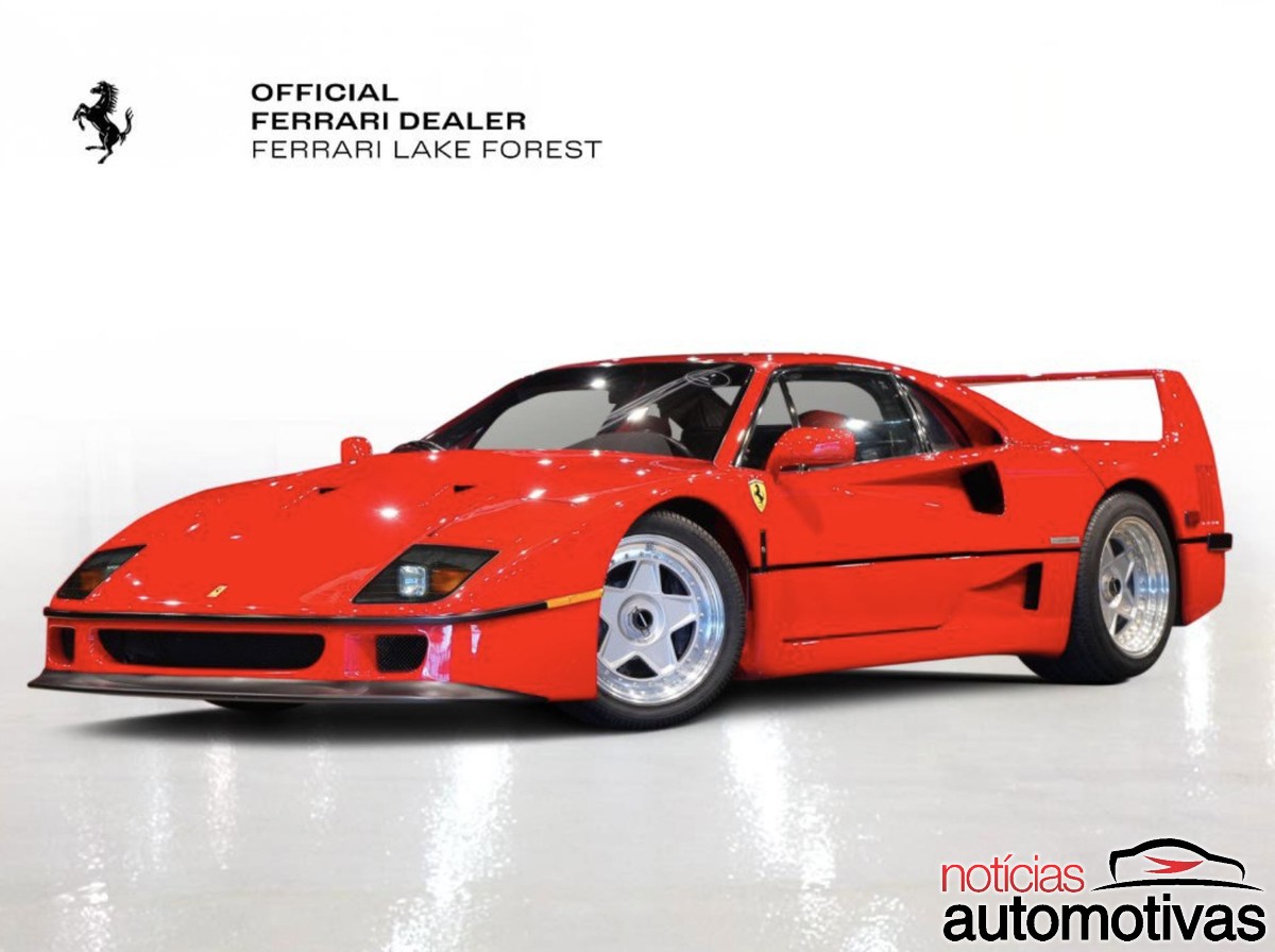 Valor da Ferrari F40 explodiu nos últimos anos, prova é essa unidade do último ano, 1992, com a pedida de R$ 21 milhões