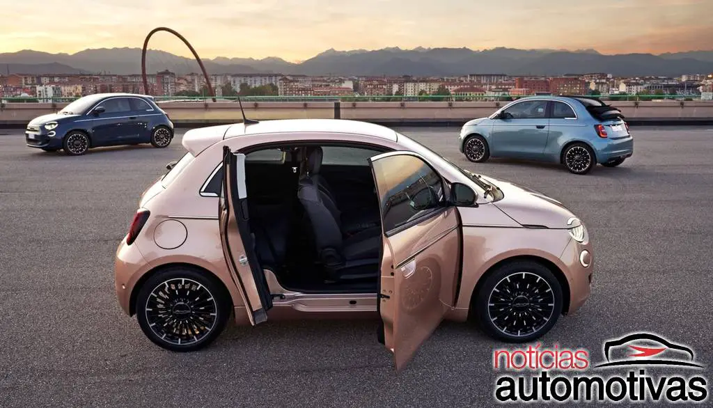 Fiat 500 elétrico com três portas estreia na Europa 
