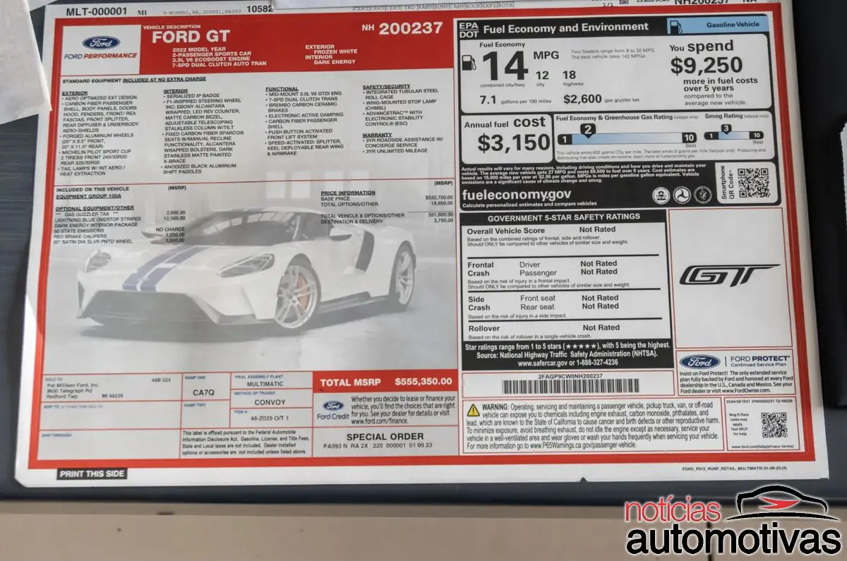 ford gt 2022 leilao (7)
