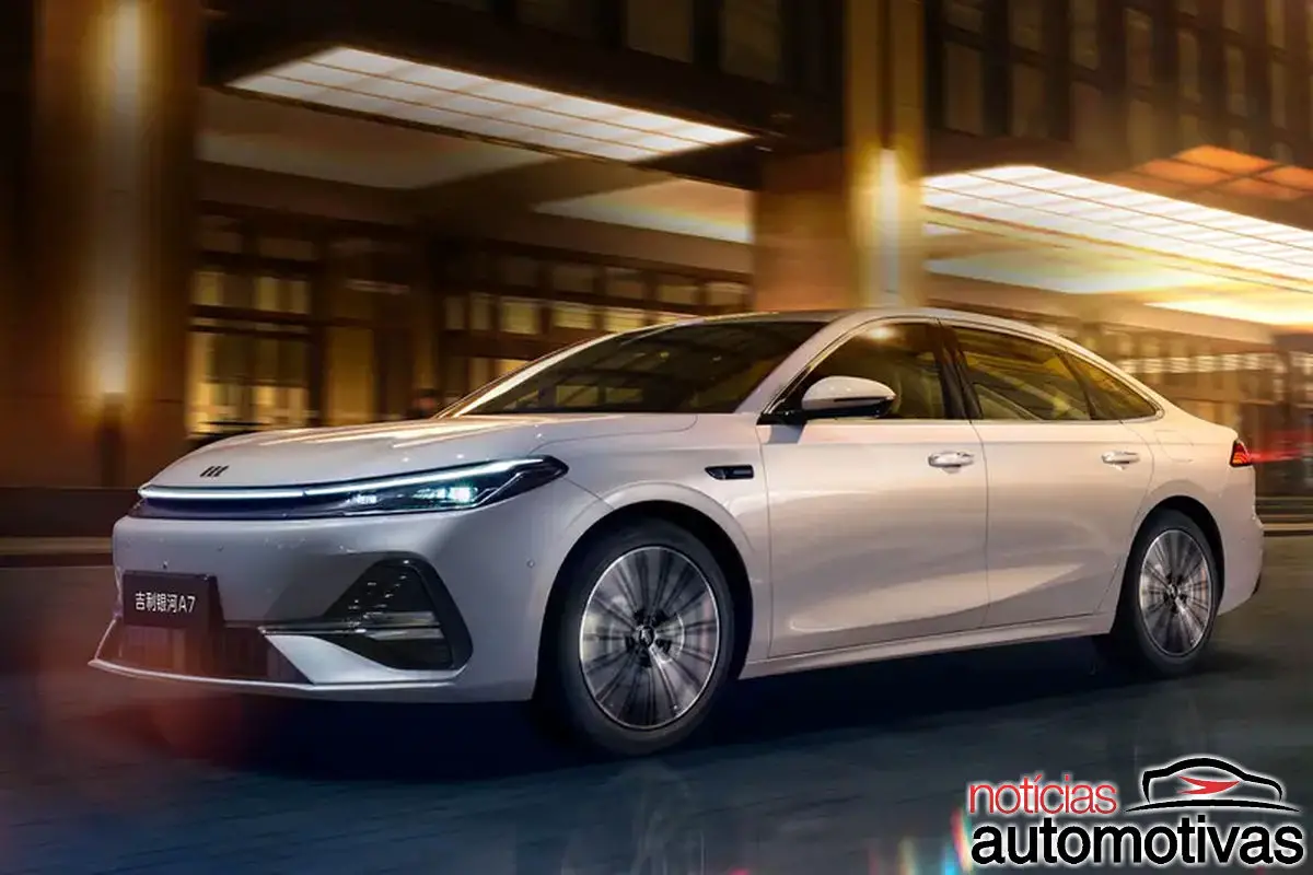 Geely Galaxy A7 é um sedã que pode rodar 2.100 km com um tanque; ele será lançado no dia 19 de junho