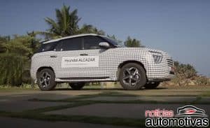 Hyundai Alcazar tem teaser com camuflagem na Índia (vídeo) 
