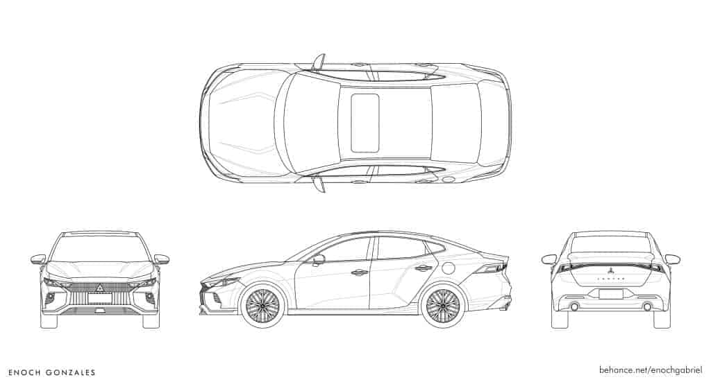 Projeção: Mitsubishi Lancer 2023 é primeira evolução da proposta 