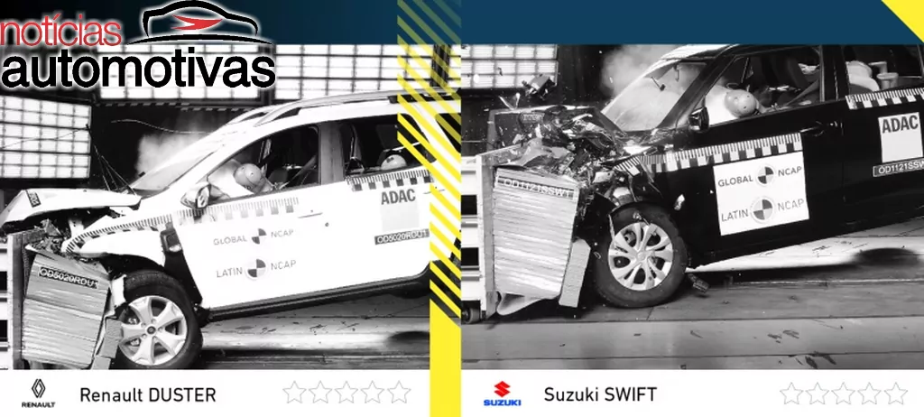 Latin NCAP "zerou" Renault Duster e Suzuki Swift 