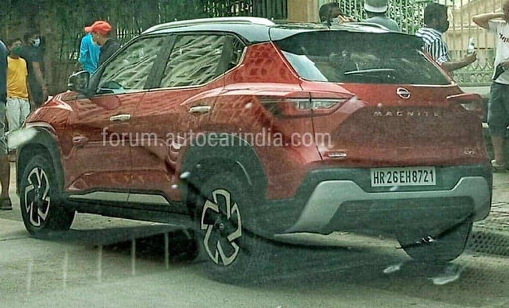 Nissan Magnite aparece em detalhes num flagrante feito na Índia 
