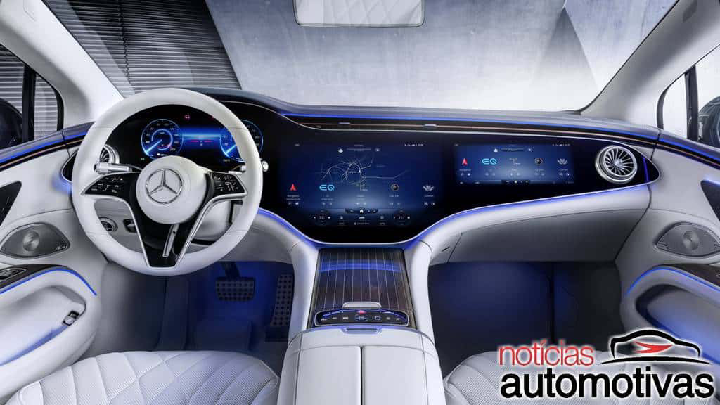Mercedes-Benz EQS é uma nave futurista com 770 km de alcance 