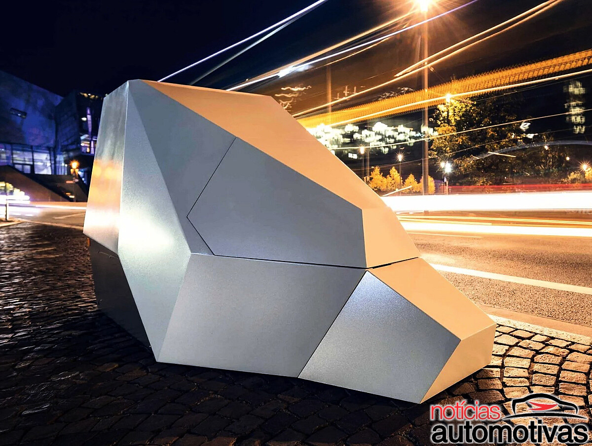 Novo radar de velocidade de tolerância zero é blindado e parece uma Tesla Cybertruck