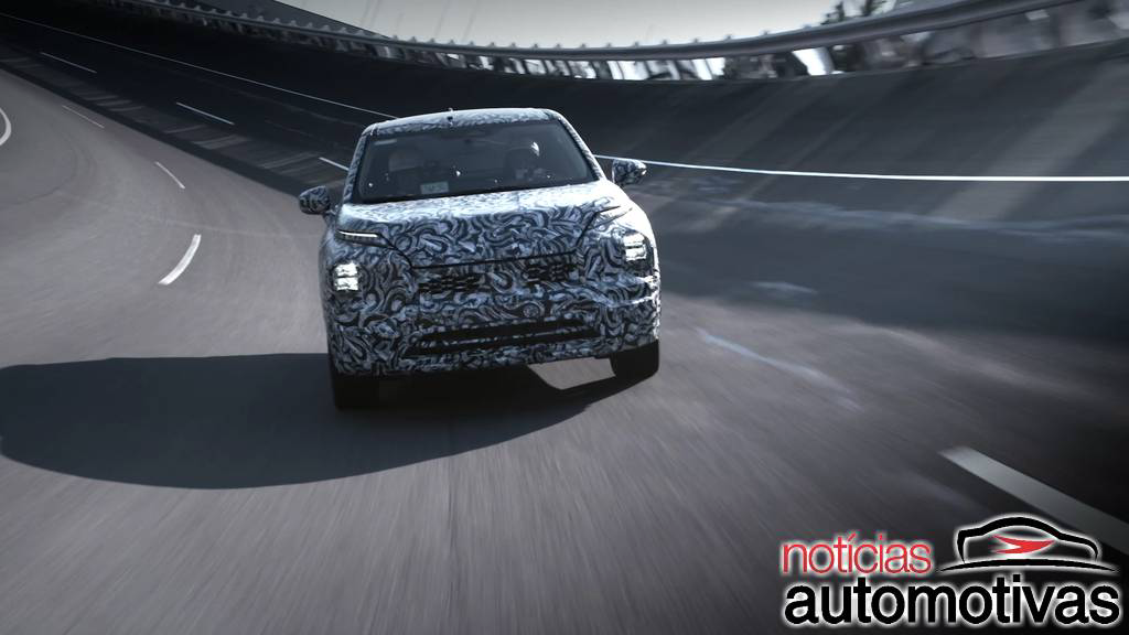 outlander-2022-4 Próximo Mitsubishi Outlander aparece em testes antes da estreia