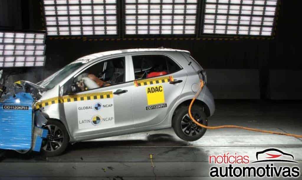 Kia Picanto ainda vendido com um airbag zera no Latin NCAP 
