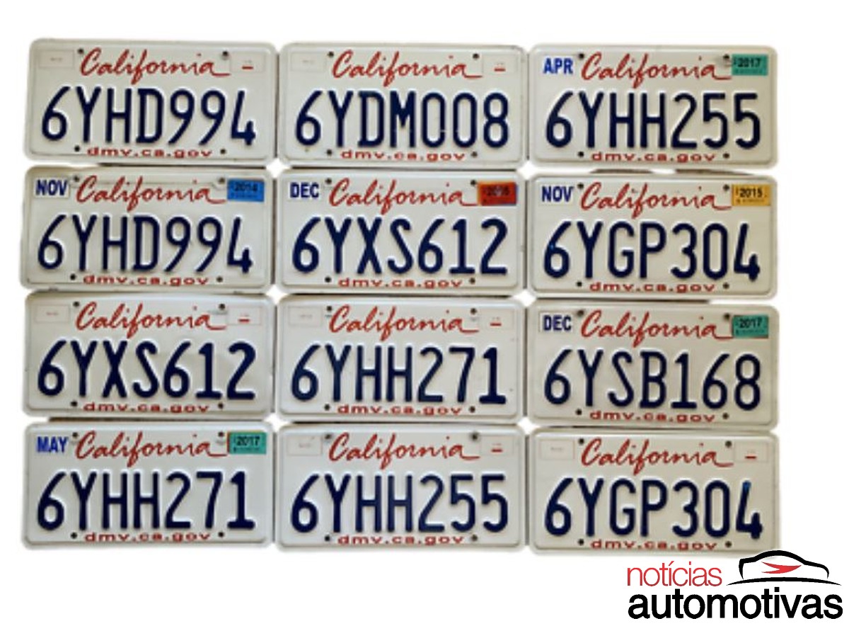 placa california 2