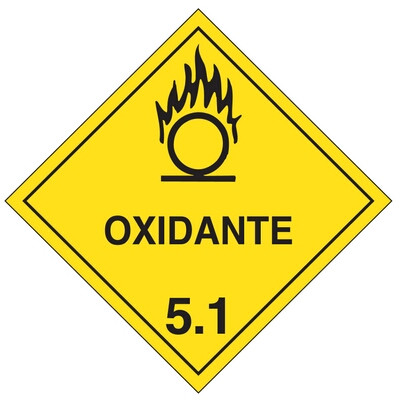 placa produtos perigosos substancias oxidantes 5