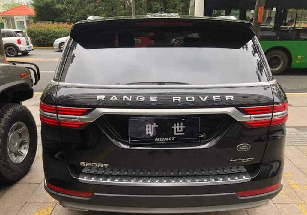 China: Range Rover é explicitamente clonado, com nome e tudo... 