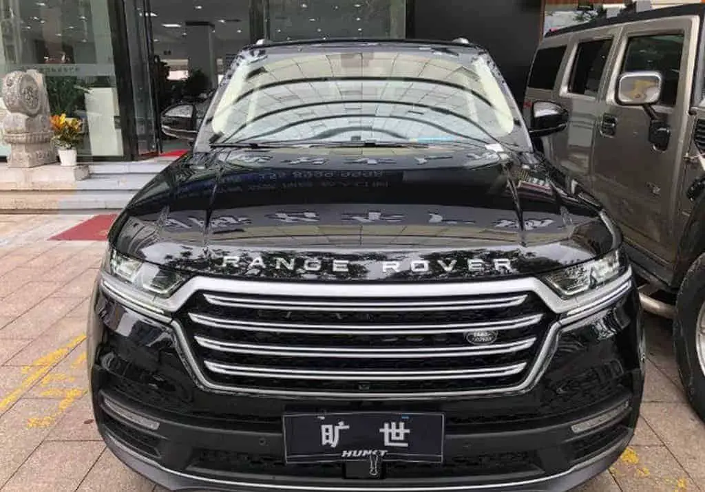 China: Range Rover é explicitamente clonado, com nome e tudo... 